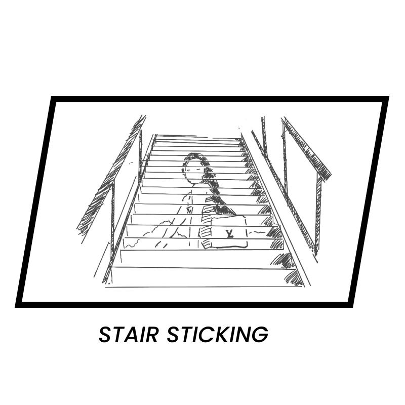 stair sticking